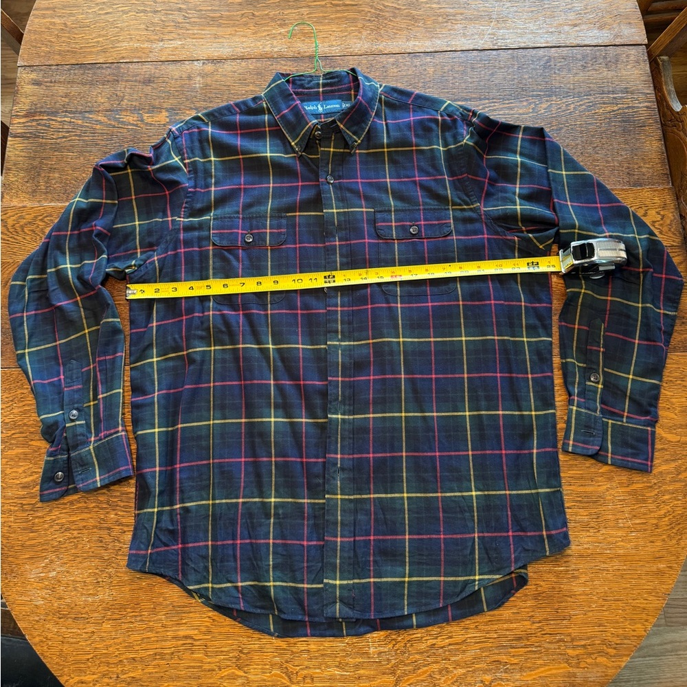 Polo Ralph Lauren Long Sleeve Button Down Plaid Shirt size XL